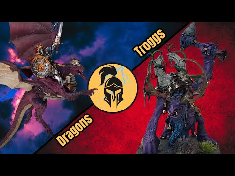 Age of Sigmar 4th Edition: Stormcast vs Gloomspite: Flock of Dragons vs Trugg and the Troggherd!!