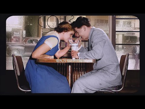 It's 1950, you're on your first date sharing a milkshake (Oldies playing in a coffee shop) 6Hrs ASMR