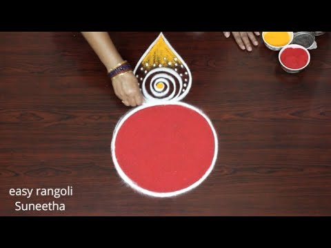 Creative New Year Rangoli design for 2025 || Sankranthi muggulu and Pongal Kolam