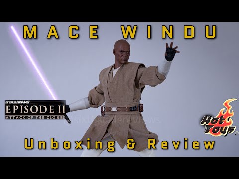 Hot Toys Mace Windu Attack of the Clones 20th Anniversary Unboxing & Review