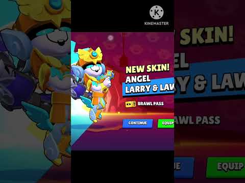 Unlock Ted Larry and Larry Angels skin #short #shortvideo #brawlstars