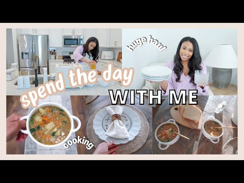 DAY IN THE LIFE | THRIFTING, COOKING & HUGE HOME HAUL // LoveLexyNicole