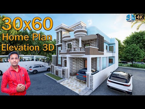 🏡30 x 60 home plan| Latest Design Modern 3 BHK Duplex Villa With Interior Design| #ShivajiHomeDesign