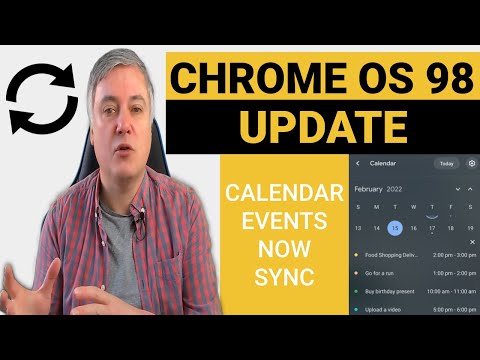 Chrome OS 98 syncs with events showing in your Google Calendar