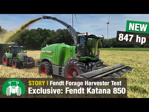 Fendt Katana 850 Test Drive | New Liebherr Engine | Forage Harvester| Whole Crop Silage Harvesting