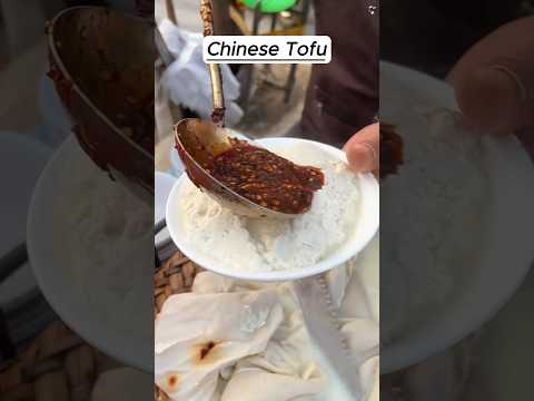 Chinese tofu is delicious #streetfoodlover