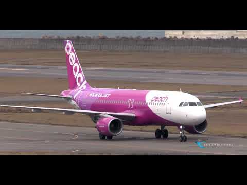 " かんぽくんJETを新潟空港で撮る!! " Peach(APJ) Airbus A320-200 JA811P