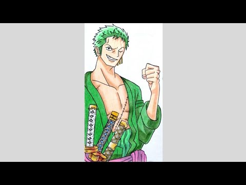 Drawing Zoro from One Piece #shorts #short #artsyfam #art #trending #viral #anime #zoro #onepiece