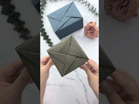 Gift Wrapping | How To Wrapping A Gift Box - Gift Wrapping Design ( geometric) #shorts