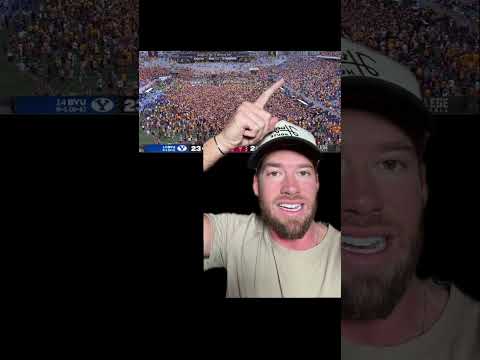 Insane ending of Arizona State vs BYU; FANS STORM FIELD BEFORE GAME OVER?!