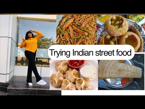 #vlogmas  day 7&8 , trying India street food, night vlog .