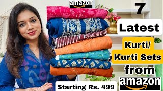 😃 Amazon Huge Kurta Sets, Kurtis, Co-ord Set Haul Starting Rs.499|❤️Amazon Haul