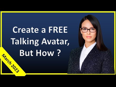 How to create a FREE talking Avatar with AI to Narrate a Video !! - Really