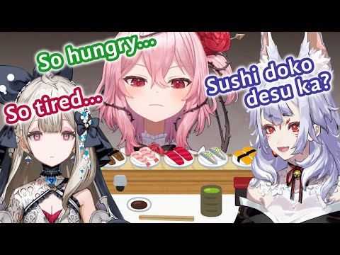 Rosemi, Reimu, and Nina spent hours looking for sushi 【NIJISANJI EN】