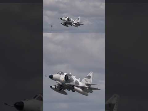 Rare A-4N Skyhawk departing RAF Fairford