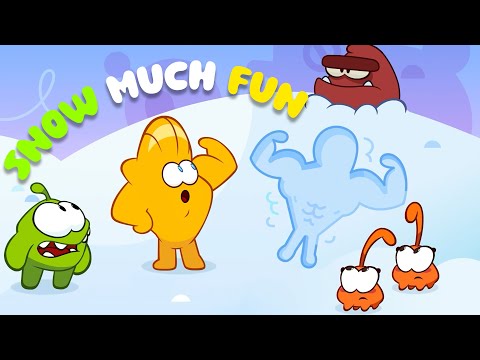 Snow fun with snow Angels☃️❄️| Om Nom Stories: Songs & Full episodes! | Monster Cartoon for Kids