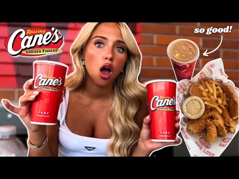 RAISING CANE MUKBANG! *answering juicy Qs*