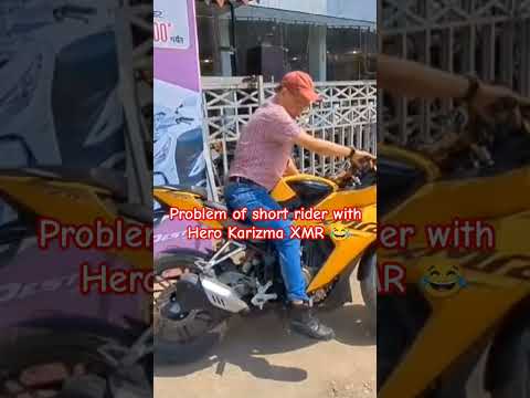 Problem of short rider with Hero Karizma XMR 210 #herokarizma #herokarizmaxmr  #karizmaxmr210