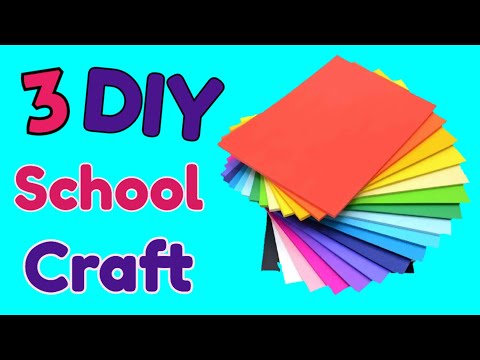 3 EASY CRAFT IDEAS | School Craft Idea | DIY Craft/ School hacks/ Origami craft/paper craft idea