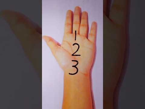 123 Number mehndi design trick #mehndi #easymehndi #youtubeshorts #shorts #trending #viralvideo