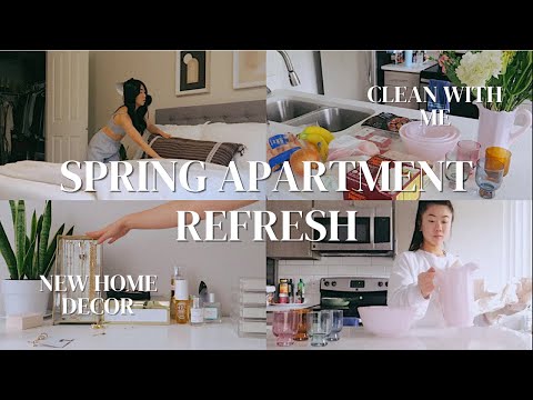 SPRING APARTMENT REFRESH💐🏠 Kitchenware haul, clean w/ me, new bedding