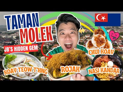 Top 5 EAT Taman Molek 🟦⭐️🌙🟥  underrated food paradise 🌶️  of Johor Bharu 新百合花园美食