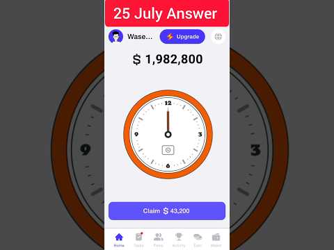 Time Farm Answer Today | Time Farm Oracle of Time Answer 25 July | Timefarm Answer