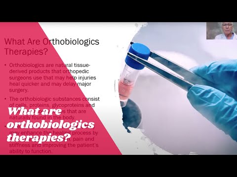 What are Orthobiologics therapies?