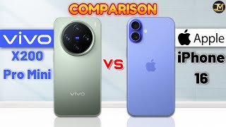 Vivo X200 Pro mini vs iPhone 16 : Full Comparison❓