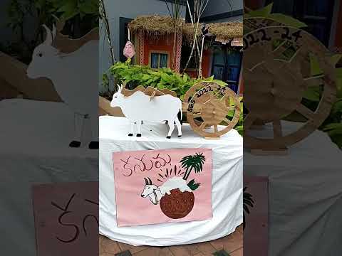 sankranthi decor at Karthik's school sgs#sankranthispecial #diy#shortvideo