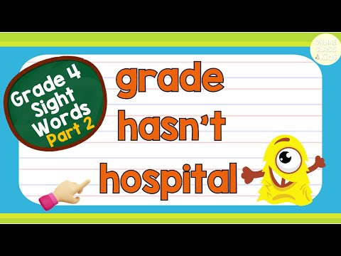 Sight Words - Grade 4 Level 2 | Practice Reading | Basic English Words | Learn How to Read | Reading