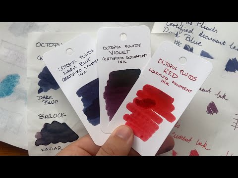 3 Certified Document Inks from Octopus Fluids