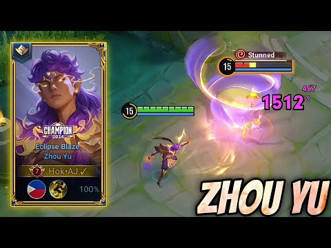 HONOR OF KINGS - ZHOU YU "ECLIPSE BLAZE" CHAMPION 2024 SKIN - FREE SKIN 😱🫣