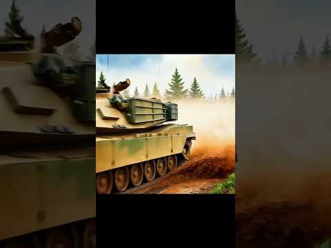 M1A2 Abrams tank animation パンツァ戦車 アニメーション #tank #戦車 #танк #panzer 241230