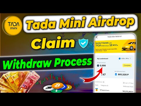 Tada mini Airdrop withdrawal | How to claim tada mini airdrop | Tada mini withdrawal | mvl token