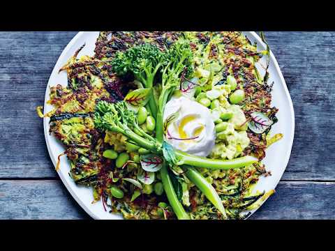 Spinach and zucchini fritters | Week Light by Donna Hay