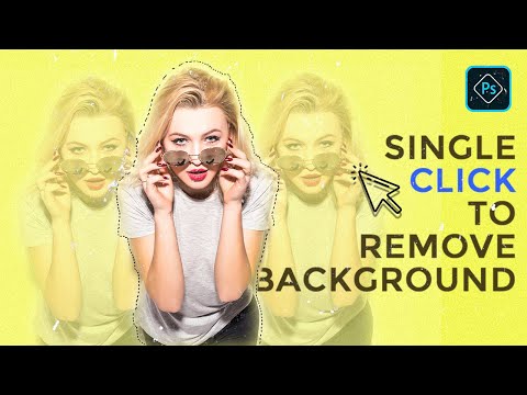 ITS VERY SIMPLE TO REMOVE BACKGROUND IN PHOTOSHOP CC WITH JUST ONE CLICK