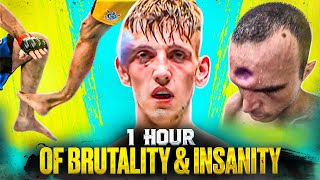 1 Hour Of BRUTAL MMA | Knockouts & Crazy Moments