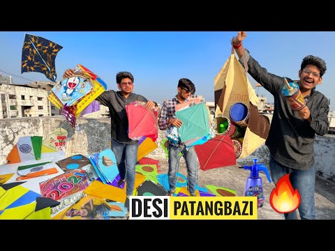 New Big Kites Flying 🔥 Basant Uttrayan Kite Fighting Special Manjha Kite Cutting