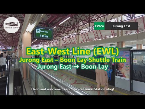 SMRT EWL Jurong East-Boon Lay Shuttle Train 🇸🇬🚆 WRONG DIRECTION! [2024 EWL Major Breakdown]