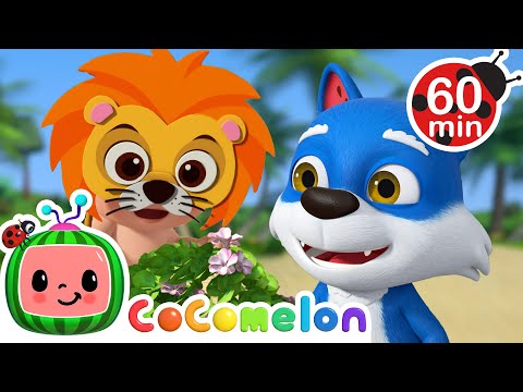 Animal Peekaboo! 🐯 | JJ's Animal Time | CoComelon Nursery Rhymes and Kids Songs | Animals for Kids