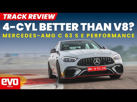 Mercedes-AMG C 63 S E Performance has the most powerful 4-cylinder engine | Track Review |@evoIndia