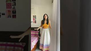 Ethnic college fest outfit idea #shorts #youtubeshorts #shortvideo #collegefest