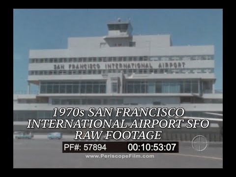 1970s SAN FRANCISCO INTERNATIONAL AIRPORT SFO  RAW FOOTAGE   BOEING 707, 727, F-27A, S-61  57894