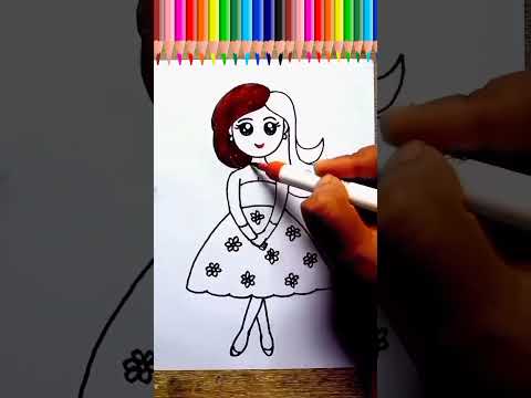 easily cute girl drawing step by step#shorts#girl#shortvideo#short#viralshorts #easyartwithbiplab