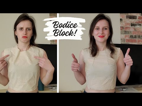 How I got my bodice block to fit perfectly