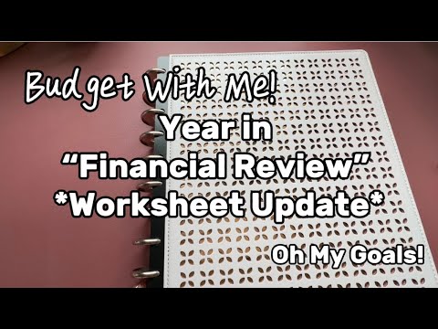 Budget With Me! Year in Financial Review Progress Update - REAL NUMBERS | Oh My Goals!