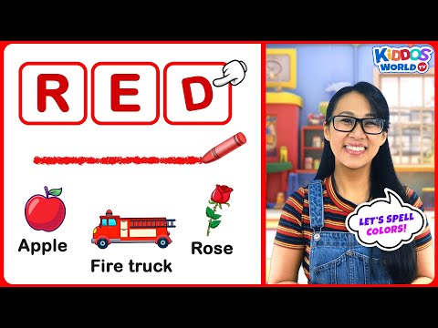 Color Names Spelling Activity for Kiddos - Learning Colors Things and Spelling with Miss V