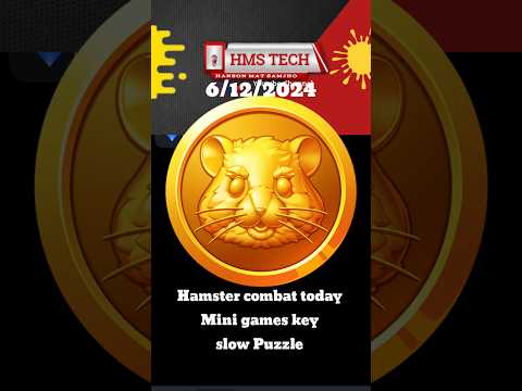 Hamster combat Today Mini Game | Hamster today Puzzle slow | #hamstergame #todaypuzzle #shortvideo