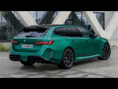 2025 BMW M5 Touring Man Green - Driving, Exterior, Interior